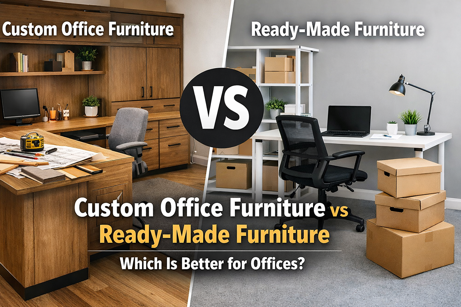 Custom Office Furniture vs Ready-Made Furniture